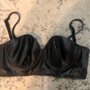 Victoria Secret Faux leather Bra